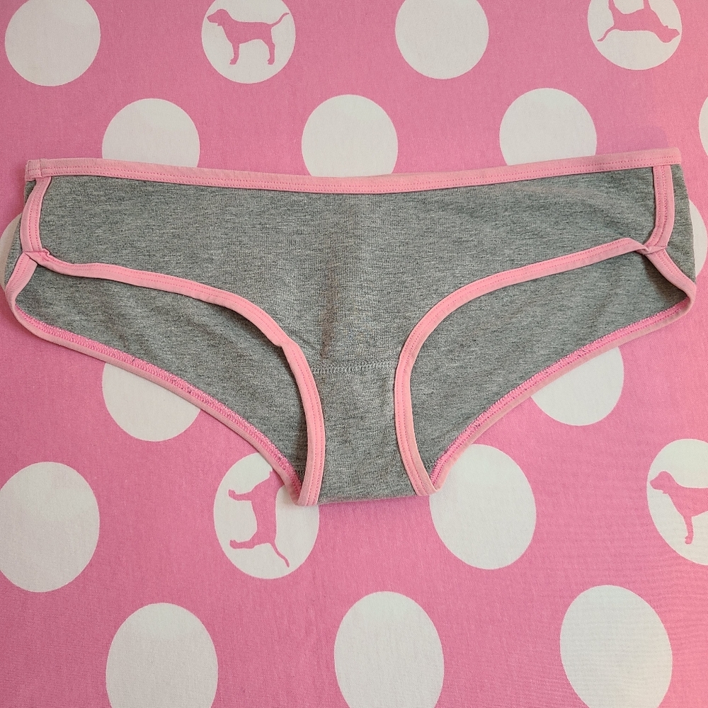 VTG VS PINK Extra Low Rise Graphic Cotton Hipster Panty Size Sm Zebra Logo - Picture 3 of 5